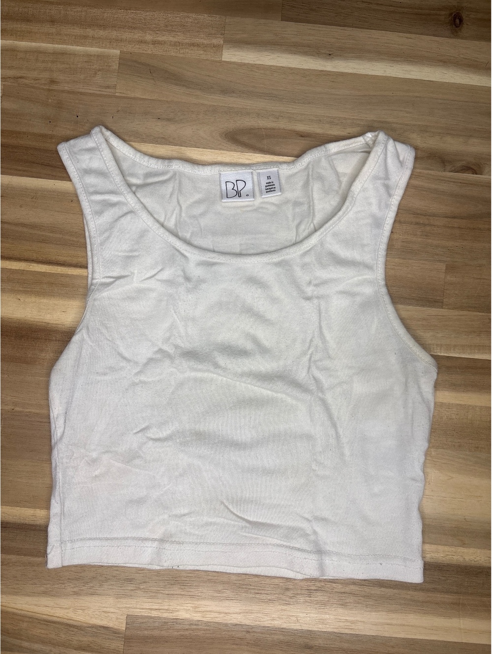 White Mini Crop Tank Top BP Size XS Nordstrom